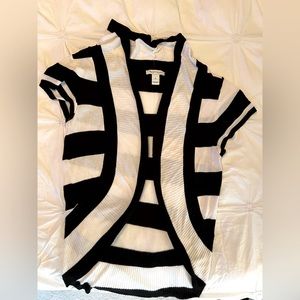White House black market striped cardigan- Large